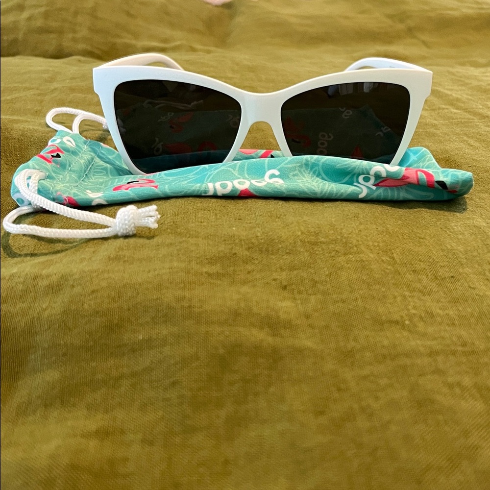Goodr white w black lens sunglasses